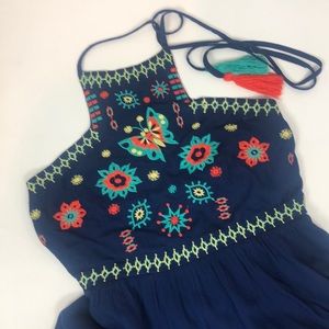INA EMBROIDERED MAXI DRESS